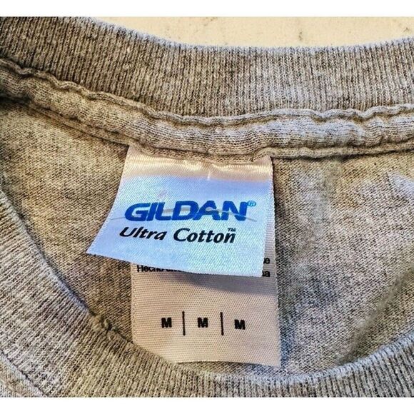 VINTAGE Mt. Dew T Shirt Mens Medium grey Short Sleeve Y2k gildan Soda Pop Dad - Picture 10 of 13